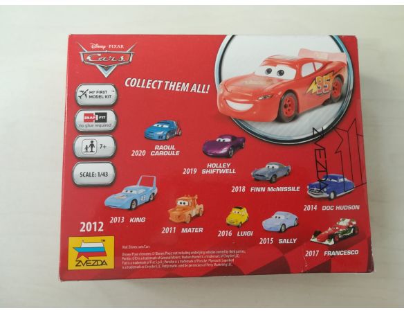 Zvezda 2012 Lightning McQueen -Disney Cars 1:43