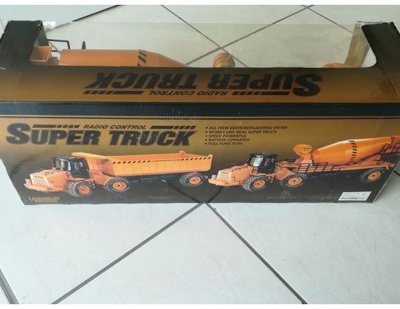Construction Zone Radio Control Super Truck Hl Toys SCATOLA ROVINATA