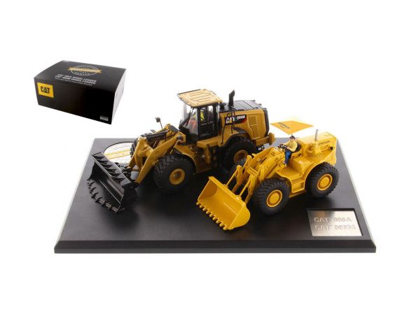 DIECAST MASTER DM85558 CAT WHEEL LOADER EVOLUTION SERIES 966A+966M 1:50 Modellino