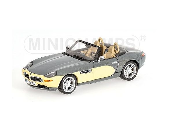 MINICHAMPS 431028744 BMW Z8 CABRIOLET 2001 GREY & CREAM Modellino