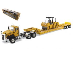 DIECAST MASTER DM85601C CAT CT660 TRUCK + TRAILER 1:50 Modellino