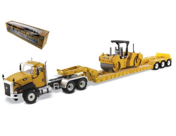 DIECAST MASTER DM85601C CAT CT660 TRUCK + TRAILER 1:50 Modellino