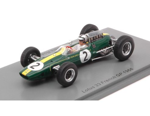SPARK MODEL S7294 LOTUS 33 PEDRO RODRIGUEZ 1966 N.2 FRENCH GP 1:43 Modellino