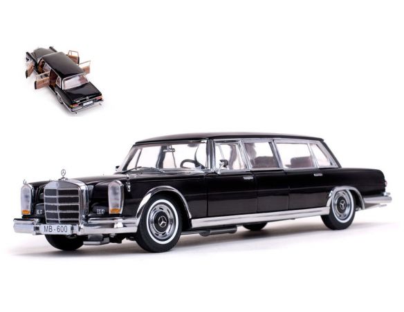 SUNSTAR SS2209 MERCEDES 600 (V100) PULLMAN BLACK 1:18 Modellino