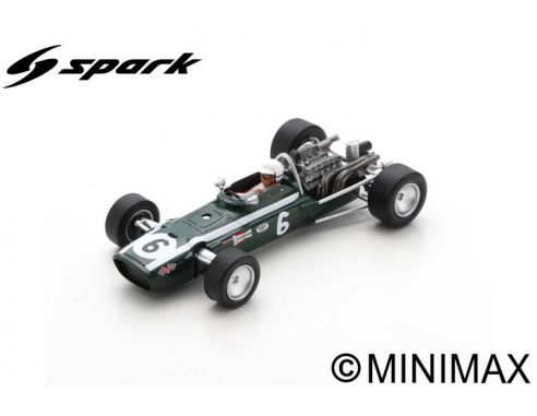 SPARK MODEL S6983 COOPER T86B LODOVICO SCARFIOTTI 1968 N.6 4th MONACO GP 1:43 Modellino