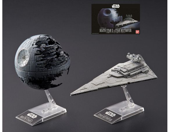 REVELL RV01207 DEATH STAR II + IMPERIAL STAR DESTROYER KIT 1:2700000 Modellino