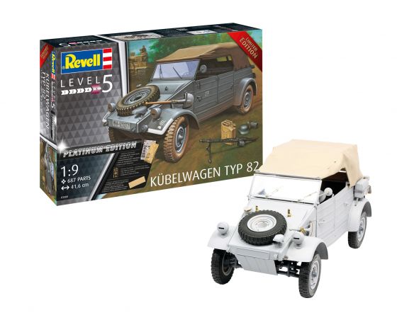 REVELL RV03500 KUBELWAGEN TYP 82 PLATINIUM EDITION KIT 1:9 Modellino