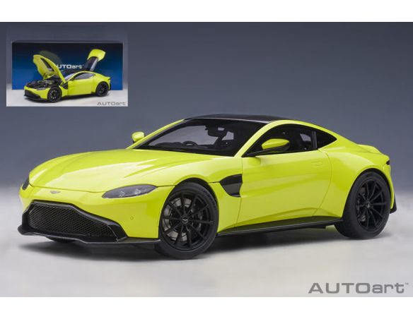 AUTOART AA70279 ASTON MARTIN VANTAGE 2019 LIME ESSENCE 1:18 Modellino