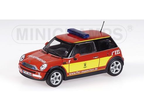 MINICHAMPS 431138190 MINI ONE 2001 POMPIERI MUENCHEN Modellino