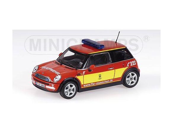 MINICHAMPS 431138190 MINI ONE 2001 POMPIERI MUENCHEN Modellino