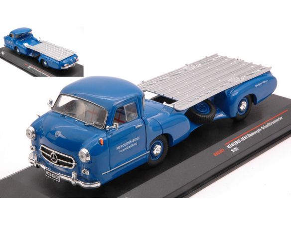 IXO MODEL RAC342 MERCEDES RENNTRANSPORTER 1955  BLAUES WUNDER 1:43 Modellino