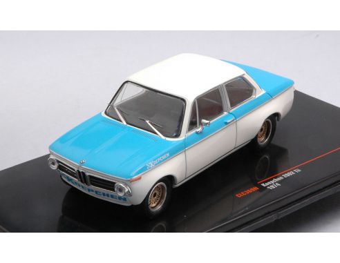IXO MODEL CLC369N BMW KOEPCHEN 2002 Tii 1974 WHITE/BLUE 1:43 Modellino