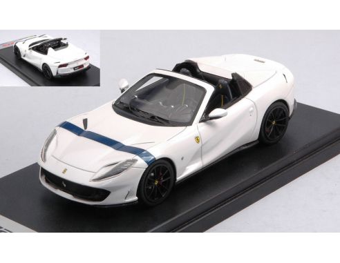 LOOKSMART LS516H FERRARI 812 GTS BIANCO ITALIA BLUE LIVERY 1:43 Modellino