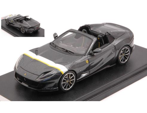 LOOKSMART LS516I FERRARI 812 GTS GRIGIO SILVERSTONE- WHITE YELLOW LIVERY 1:43 Modellino