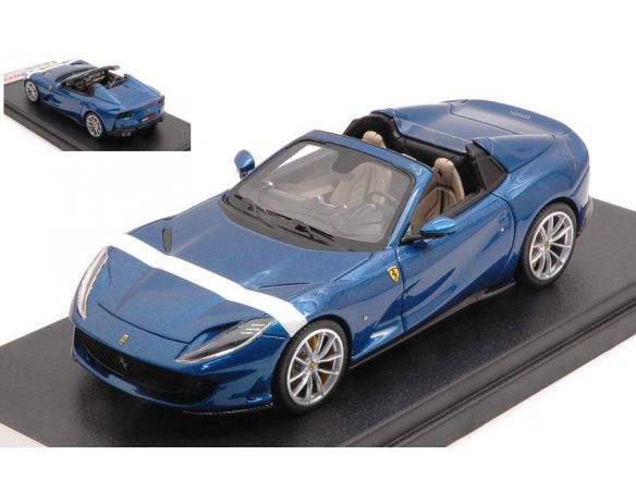 LOOKSMART LS516J FERRARI 812 GTS BLUE ELETTRICO- WHITE LIVERY 1:43 Modellino