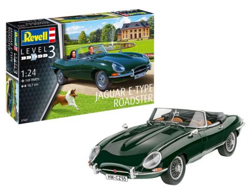 REVELL RV07687 JAQUAR E-TYOE ROADSTER KIT 1:24 Modellino