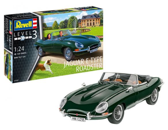 REVELL RV07687 JAQUAR E-TYOE ROADSTER KIT 1:24 Modellino