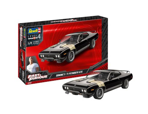 REVELL RV07692 FAST & FURIOUS - DOMINIC'S 1971 PLYMOUTH GTX   KIT 1:24 Modellino
