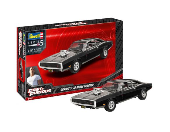 REVELL RV07693 FAST & FURIOUS - DOMINIC'S 1970 DODGE CHARGER  KIT 1:25 Modellino