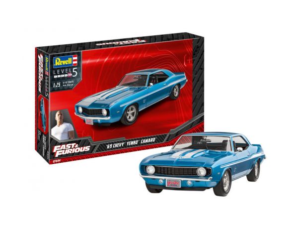 REVELL RV07694 FAST & FURIOUS - 1969 CHEVY YENKO CAMARO  KIT 1:25 Modellino