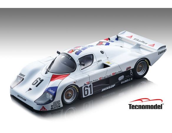 TECNOMODEL TMD18138A SAUBER C8 1985 N.61 24H LE MANS QUESTER-NIELSEN-WELTI 1:18 Modellino