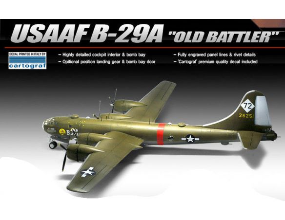 ACADEMY ACD12517 USAAF B-29 OLD BLATTER KIT 1:72 Modellino