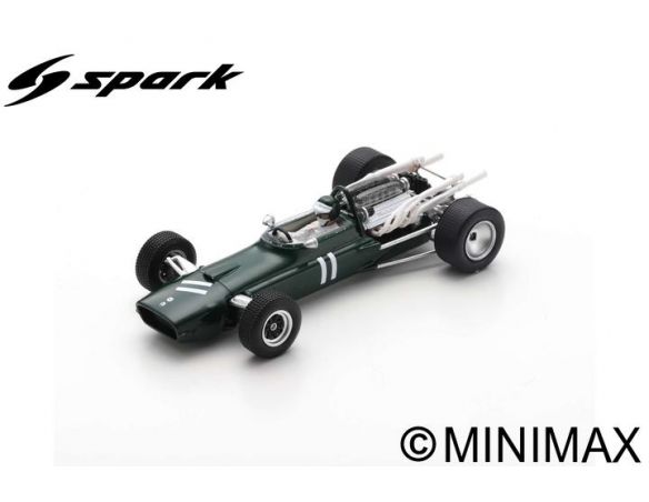 SPARK MODEL S5295 COOPER T86 JOCHEN RINDT 1967 N.11 BRITISH GP 1:43 Modellino