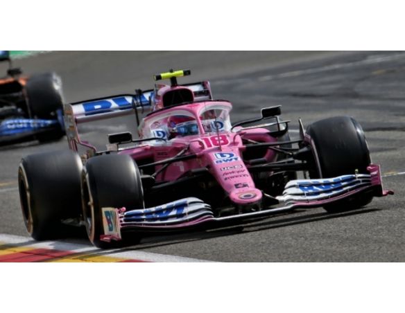 SPARK MODEL S6496 BWT RACING POINT RP20 LANCE STROLL 2020 N.18 BELGIAN GP 1:43 Modellino