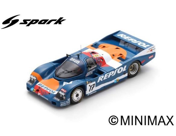 SPARK MODEL S9875 PORSCHE 962C N.17 LM 1989 O.LARRAURI-W.BRUN-J.PAREJA Modellino