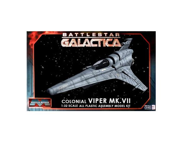 Battlestar Galactica Model Kit Scala 1/32 Colonial Viper MK VII Moebius Modellino SCATOLA ROVINATA