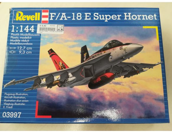 F/A - 18 E Super Hornet Scala 1:144 Revell Modellino SCATOLA ROVINATA