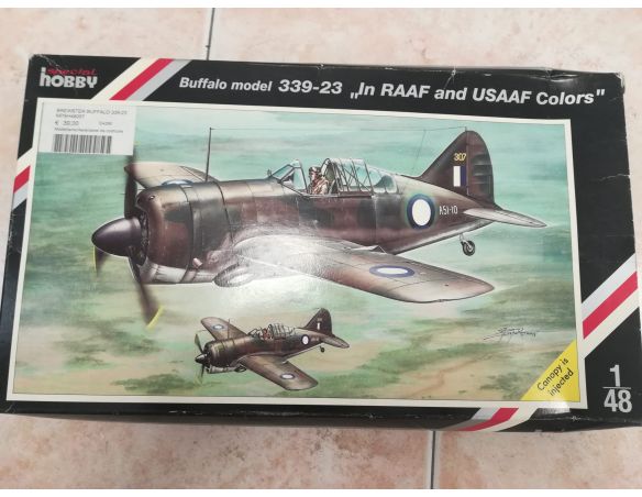 Buffalo Model 339-23 In Raaf and Usaaf Colors Special Hobby SCATOLA ROVINATA