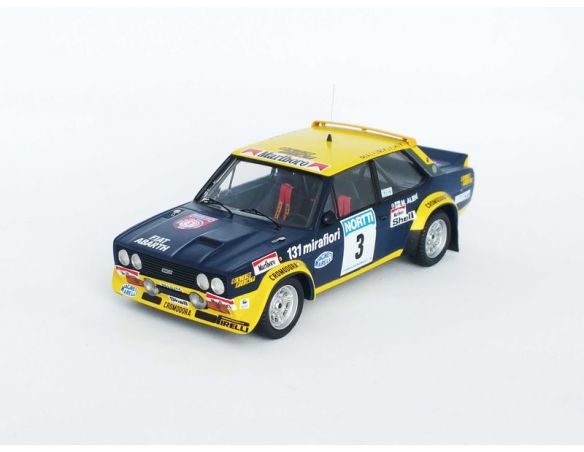 TROFEU TFRRFI10 FIAT 131 ABARTH N.3 1st 1000 LAKES RALLY 1976 ALEN-KIVIMAKI 1:43 Modellino