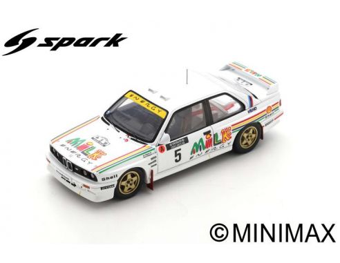 SPARK MODEL S7826 BMW M3 E30 N.5 RALLY 1000 LAKES FINLAND 1988 ARI VATANEN-B.BERGLUND 1:43 Modellino