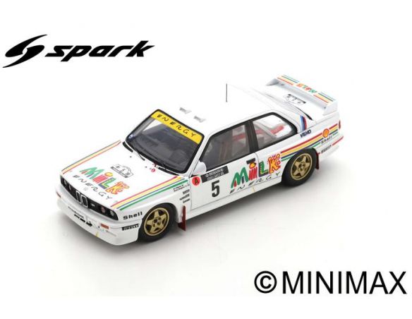 SPARK MODEL S7826 BMW M3 E30 N.5 RALLY 1000 LAKES FINLAND 1988 ARI VATANEN-B.BERGLUND 1:43 Modellino