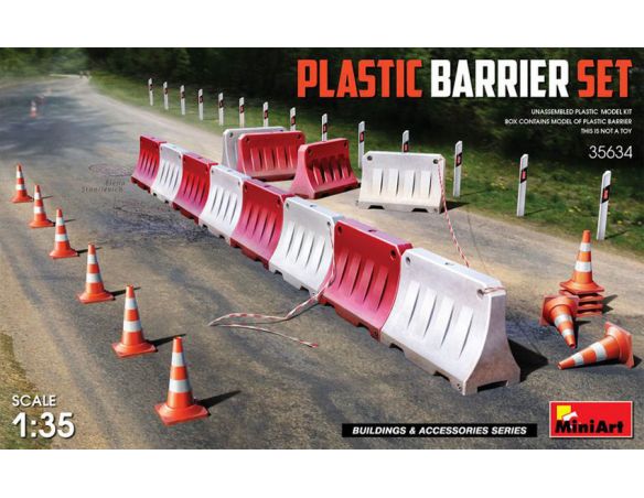 MINIART MIN35634 PLASTIC BARRIER SET KIT 1:35 Modellino