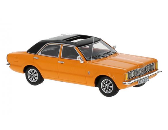 NEO SCALE MODELS NEO45134 FORD TAUNUS GXL ORANGE/BLACK 1:43 Modellino
