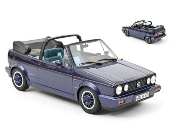 NOREV NV188463 VW GOLF CABRIOLET COAST 1991 PURPLE METALLIC 1:18 Modellino