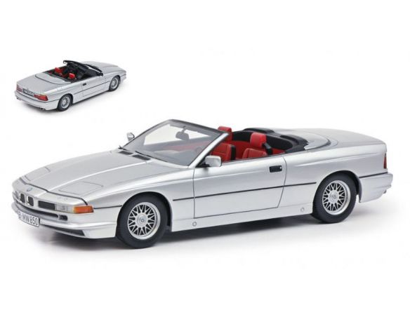 SCHUCO SH0255 BMW 850 Ci CONVERTIBLE SILVER 1:18 Modellino