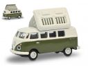 SCHUCO SH26604 VW T1c CAMPINGBUS GREEN/WHITE 1:87 Modellino