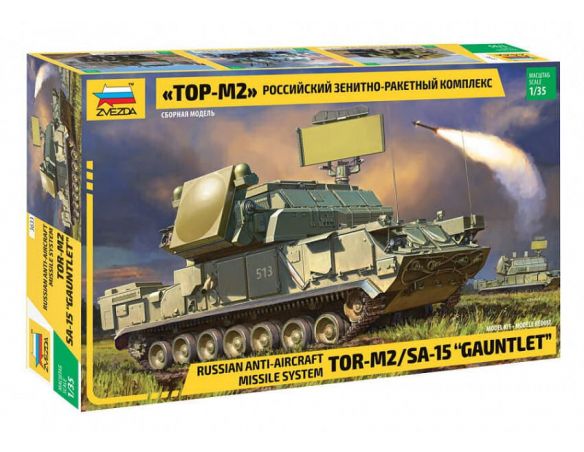 ZVEZDA Z3633 RUSSIAN TOR M2 MISSILE SYSTEM KIT 1:35 Modellino