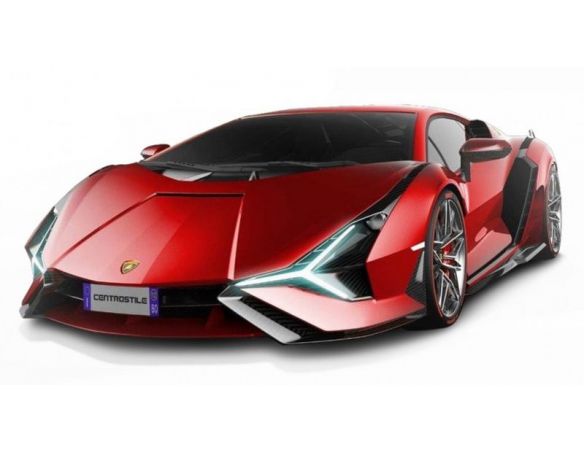 BBURAGO BU11046R LAMBORGHINI SIAN FKP 37 2019 METALLIC RED 1:18 Modellino