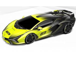 BBURAGO BU11100 LAMBORGHINI SIAN FKP 37 N.63 YELLOW FADE COLOUR 2020 1:18 Modellino