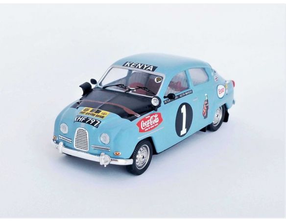 TROFEU TFRRKE08 SAAB 96 N.1 EAST AFRICAN SAFARI 1963 MAYERS-POTTER 1:43 Modellino