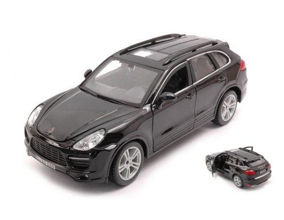 BBURAGO BU21056B PORSCHE CAYENNE TURBO BLACK 1:24 Modellino