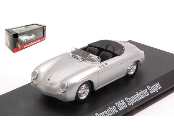 GREENLIGHT GREEN86597 PORSCHE 356 SPEEDSTER SUPER SILVER 1:43 Modellino