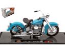 MAISTO MI20115 HARLEY DAVIDSON 74FL HYDRA GLIDE 1953 LIGHT BLUE 1:18 Modellino