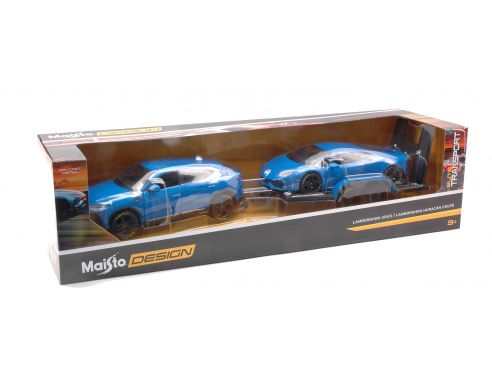 MAISTO MI32753 LAMBORGHINI URUS + LAMBORGHINI HURACAN BLUE 2 CAR SET 1:24 Modellino