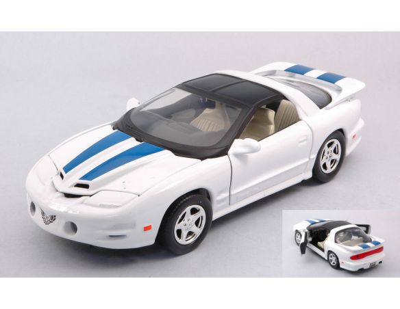 MOTORMAX MTM73232W PONTIAC FIREBIRD 1999 WHITE 1:24 Modellino