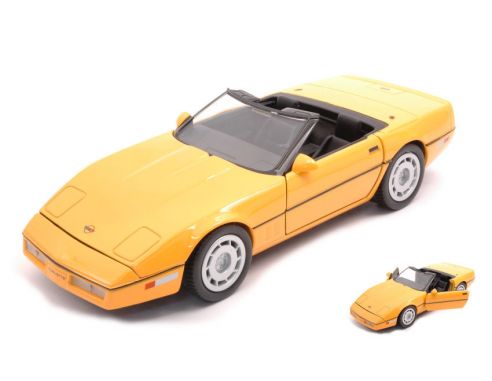 MOTORMAX MTM73298Y CHEVROLET CORVETTE 1986 YELLOW 1:24 Modellino
